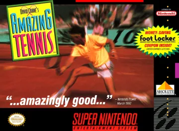 David Crane's Amazing Tennis (USA) (Arcade) box cover front